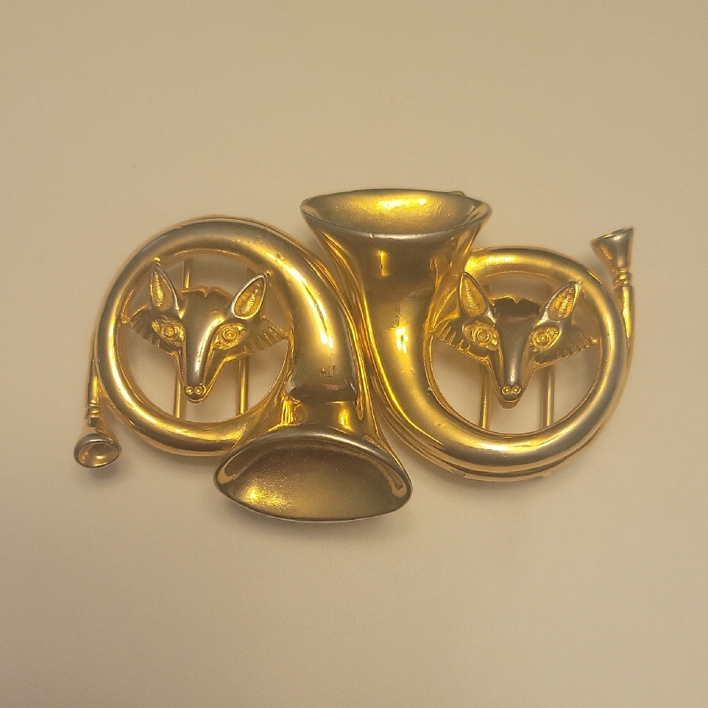 Vintage Dotty Smith Fox Belt Buckle
